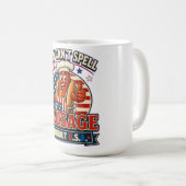 Mug Conception de cadeau drôle de cuisinier hot-dog US (Devant droit)