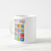 Mug Conception de calculatrice d'icônes de mathématiqu (Devant gauche)