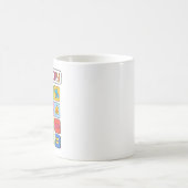 Mug Conception de calculatrice d'icônes de mathématiqu (Centre)