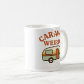 Mug Conception de camping rétro bizarre caravane (Devant droit)