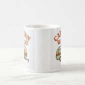 Mug Conception de camping rétro bizarre caravane (Centre)