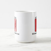 Mug Conception de canette de soda DC est accro à moi | (Centre)