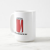 Mug Conception de canette de soda DC est accro à moi | (Devant gauche)