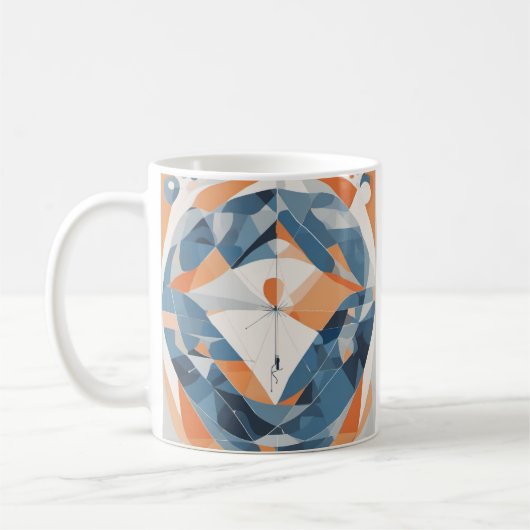 Mug Conception de canne à pêche pour poissons géométri (Gauche)