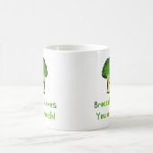 Mug Conception de caricature de jeu de brocoli Cute (Centre)