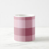 Mug Conception de carreaux à carreaux à gingham rose (Centre)