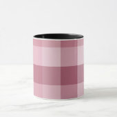 Mug Conception de carreaux à carreaux à gingham rose (Centre)