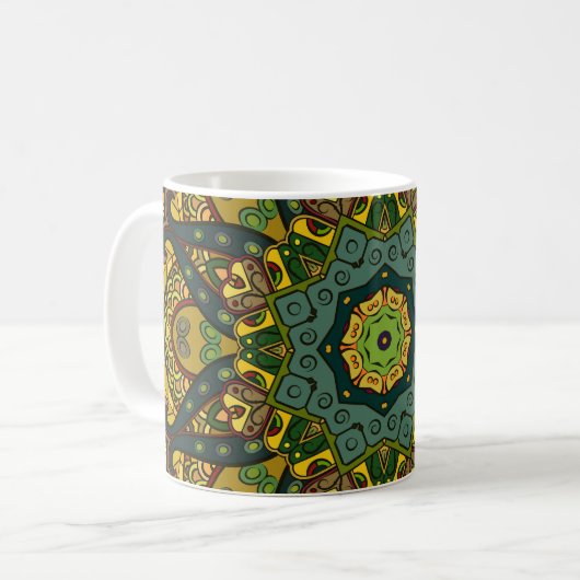 Mug Conception de carreaux de traçabilité sans soudure (Devant gauche)