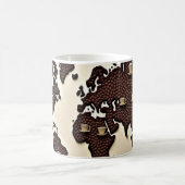 Mug Conception de carte de grains de café (Centre)