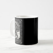 Mug Conception de carte de tarot Krampus saison de Noë (Devant gauche)