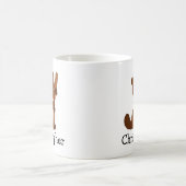 Mug Conception de castor personnalisée (Centre)