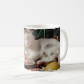 Mug Conception de célébration d'anniversaire de chat a (Devant droit)