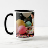 Mug Conception de célébration d'anniversaire de chat a (Gauche)