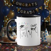 Mug Conception de célébration de doodle d'étudiant dip