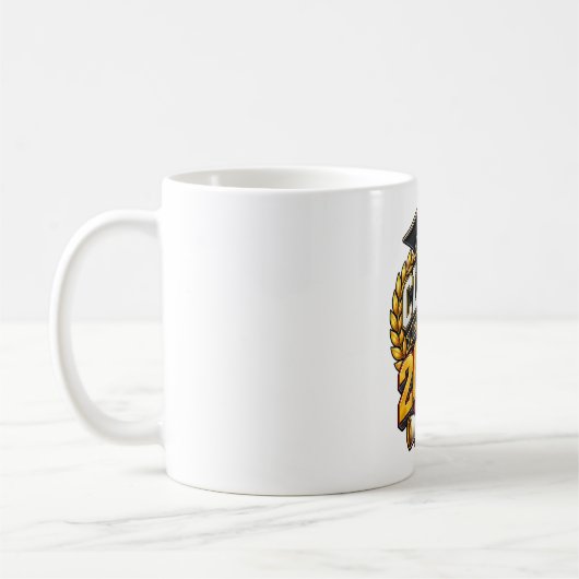 Mug Conception de célébration de remise des diplômes d (Gauche)