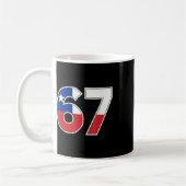 Mug Conception de célébration du drapeau chilien numér (Gauche)