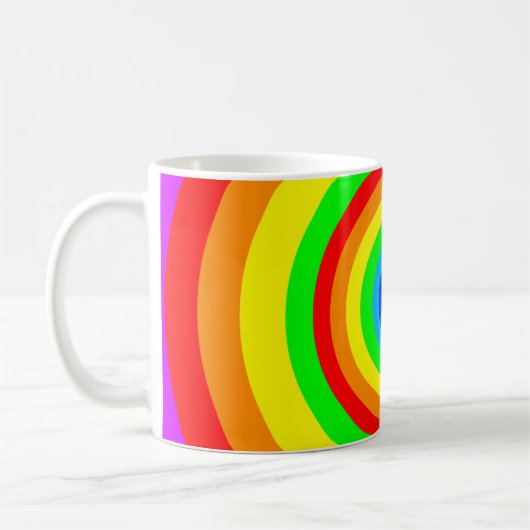 Mug Conception de cercle arc-en-ciel-40686 (Gauche)