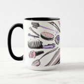 Mug Conception de cercle de maquillage (Gauche)