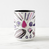 Mug Conception de cercle de maquillage (Centre)