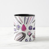 Mug Conception de cercle de maquillage (Centre)