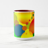 Mug Conception de cercles multicolores Abstraits -2308 (Centre)