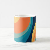 Mug Conception de cercles rétro colorés (Centre)
