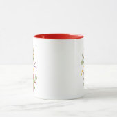 Mug Conception de cerf colorée de Noël  (Centre)