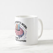 Mug Conception de cerveau d'innovation en intelligence (Devant droit)