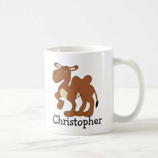 Mug Conception de chameau de Bactriane personnalisée (Droite)