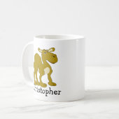 Mug Conception de chameau dromadaire personnalisée (Devant gauche)