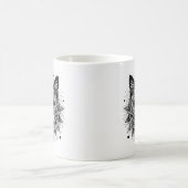 Mug Conception de chat à motif mandala (Centre)