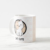 Mug Conception de chat adorable (Devant gauche)