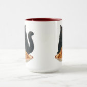 Mug Conception de chat amateur de nourriture italienne (Centre)
