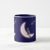 Mug Conception de chat céleste rêveuse (Centre)