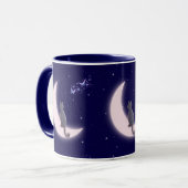 Mug Conception de chat céleste rêveuse (Devant gauche)