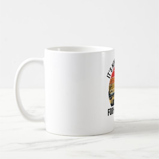 Mug Conception de chat de cimetière de coucher de sole (Gauche)