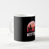 Mug Conception de chat de maison hantée de chaton d'Ha (Devant gauche)