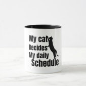 Mug Conception de chat debout mignonne (Centre)
