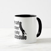 Mug Conception de chat debout mignonne (Devant droit)