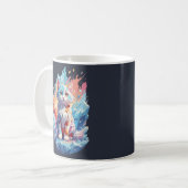 Mug Conception de chat en cristal mignon Imaginaire (Devant gauche)