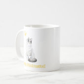 Mug Conception de chat mignon et papillon facilement d (Devant gauche)