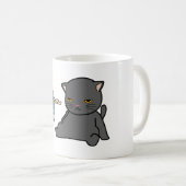 Mug conception de chats d'été devant ventilateur | con (Devant droit)