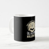 Mug Conception de chauve-souris d'Halloween pour fille (Devant gauche)