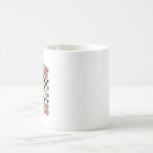 Mug Conception de chemise à carreaux smiley d'infirmiè (Centre)