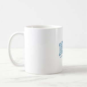 Mug Conception de chemise à lettrage à carreaux pour b