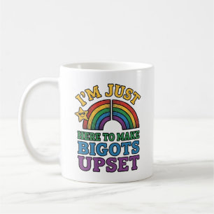Mug Conception de chemise arc-en-ciel de fierté vintag