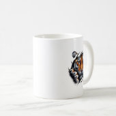 Mug Conception de chemise au visage de tigre d'esprit (Devant droit)