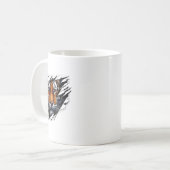 Mug Conception de chemise au visage de tigre d'esprit (Devant gauche)