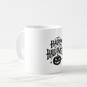 Mug Conception de chemise Chauve-souris Citrouille Joy (Devant gauche)