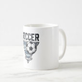 Mug Conception de chemise de badge de triangle de ball (Devant droit)